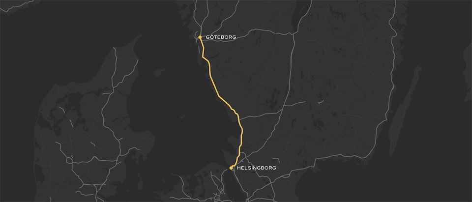 Göteborg till Helsingborg