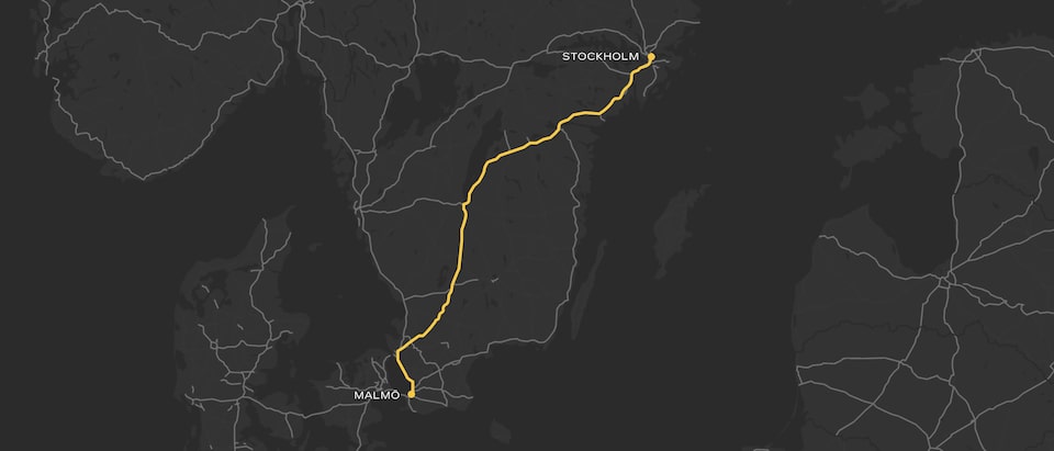 Malmö till Stockholm